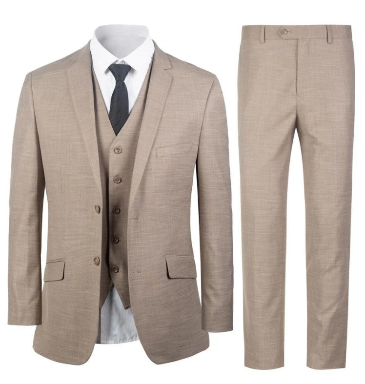 Mens Solid Suit Slim Fit Light Blue,Beige,Black and Light Gray