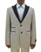 Mens 2 Button Peak Lapel Vested Tuxedo in Tan - Men's Tuxedo USA