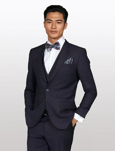 Statement Men's Eggplant Slim Fit Vested Suits