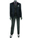 Mens 2 Button Paisley Tuxedo in Navy/Black - Men's Tuxedo USA