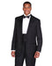 Mens Traditional 2 Button Polyester Tuxedo in Black - Men's Tuxedo USA
