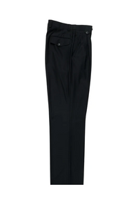 Tiglio Luxe Black Wide Leg, Pure Wool Dress Pants 2576 TIG1001