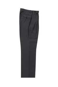 Tiglio Luxe Gray Wide Leg, Pure Wool Dress Pants 2576 TIG1008