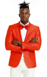 50–70-Character Span: Tazio Red Slim Fit Paisley Tuxedo Jacket for Weddings and Proms