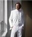 High Quality Satin White Tuxedo With Vest