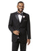Mens Classic 3 Button Notch Lapel Tuxedo in Black - Men's Tuxedo USA