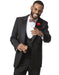 Mens Classic One Button Peak Tuxedo in Black - Men's Tuxedo USA
