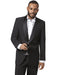 Mens Classic Microfiber Shawl Tuxedo in Black - Men's Tuxedo USA