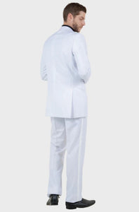 Big and Tall Tuxedo - White Notch Lapel Modern Fit Tuxedo