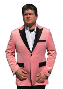 Men's Big And Tall Blazers Pink Cheap Priced Velvet ~ Velour Clearance Blazer / Sport Coat