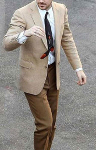 La La Land Men's 2 Button Tan Cheap Priced Designer Fashion Dress Casual Blazer For Men On Sale Blazer