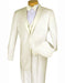 Champagne Suit Men's Ivory ~ Cream ~ Off White 4pc Two Buttons With Vest And Bow Tie Pleated Pants Tuxed