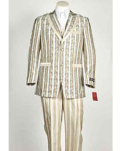 Men's Paisley 2 Button Vested Olive ~ Taupe ~ Champaign ~ Sand Cheap Priced Designer Fashion Dress Casual Blazer For Men On Sale Closure Suit Blazer Looking