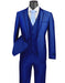 Mens Ultra Slim Fit Sharkskin Tuxedo with Satin Trim in Blue - Men's Tuxedo USA