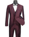 Mens Ultra Slim Fit Sharkskin Tuxedo with Satin Trim in Burgundy - Men's Tuxedo USA