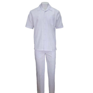 White Seersucker 2pc Set