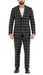 Harvy Black Mens 2 Button Slim Notch Lapel Suit