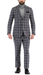 Harvy Grey Mens 2 Button Slim Notch Lapel Suit