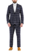 Harvy Navy Mens 2 Button Slim Notch Lapel Suit