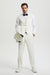 Men's Stacy Adams Vested One Button Shawl Lapel Designer Tuxedo in Ivory