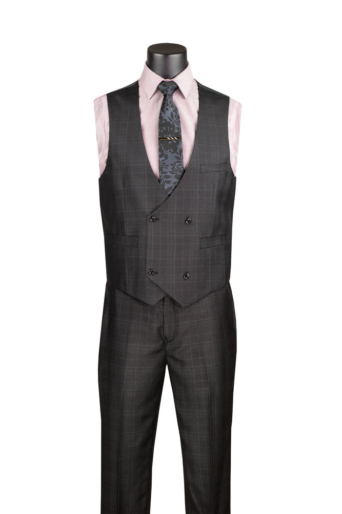 Renaissance Collection - Regular Fit 3 Piece Suit Black