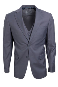 Men's Medium Grey Vested Stacy Adams 2-Button Suit