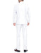 White Wedding Suit For Men - Perfect For Groom - Mens Basic Two Button Classic Fit Suit In White - Men's Tuxedo USA