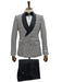 Double Breasted Tuxedo Suit  - Slim fitted Suit -  Black and White Suit - Shawl Collar - Men's Tuxedo USA