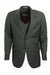 Mens Two-Button Sharkskin Suit by Stacy Adams - Olive Green