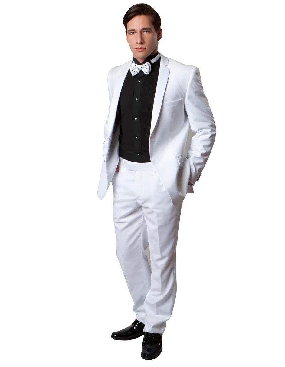 White Prom Suit - White Prom Tuxedo Suits - White Wedding Tuxedo Jacket by PROMTUXEDO