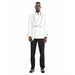 Knot Side Textured Paisley 2pc Tuxedo, White - Men's Tuxedo USA