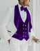 Purple Prom Suit - Purple Prom Outfit -White and Purple Prom  Tuxedo - Men's Tuxedo USA