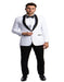 New Azzuro White with Black Shawl Slim Fit Tuxedo - Men's Tuxedo USA
