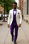 Purple and Gold tuxedos