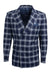 Bold Navy Men's Stacy Adams Double-Breasted Suit in Windowpane Plaid