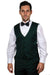 Men's Hunter Green Refined One-Button Shawl Lapel Tuxedo by Stacy Adams