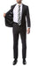Mens ZNL22S 2pc 2 Button Slim Fit Charcoal Grey Zonettie Suit