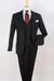 A Bold Look: Apollo King Black Wool Wide Peak Lapel Double Breasted Slant Vest Suit - USA Men's Outlet