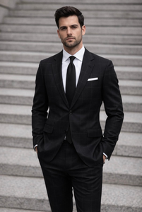 statement-men-s-2-piece-100-wool-modern-fit-suit-sharp-windowpane-pattern