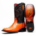 Marco Di Milano "Alabama" Orange Leather Loafers