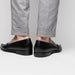 Zelli Alba Calfskin Spectator Penny Loafers in Black and White