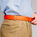 Marco Di Milano Alessio Orange Leather Belt Shoe