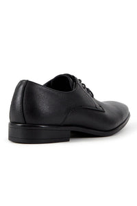 "Allure Oxford" Black Leather Tuxedo Shoes