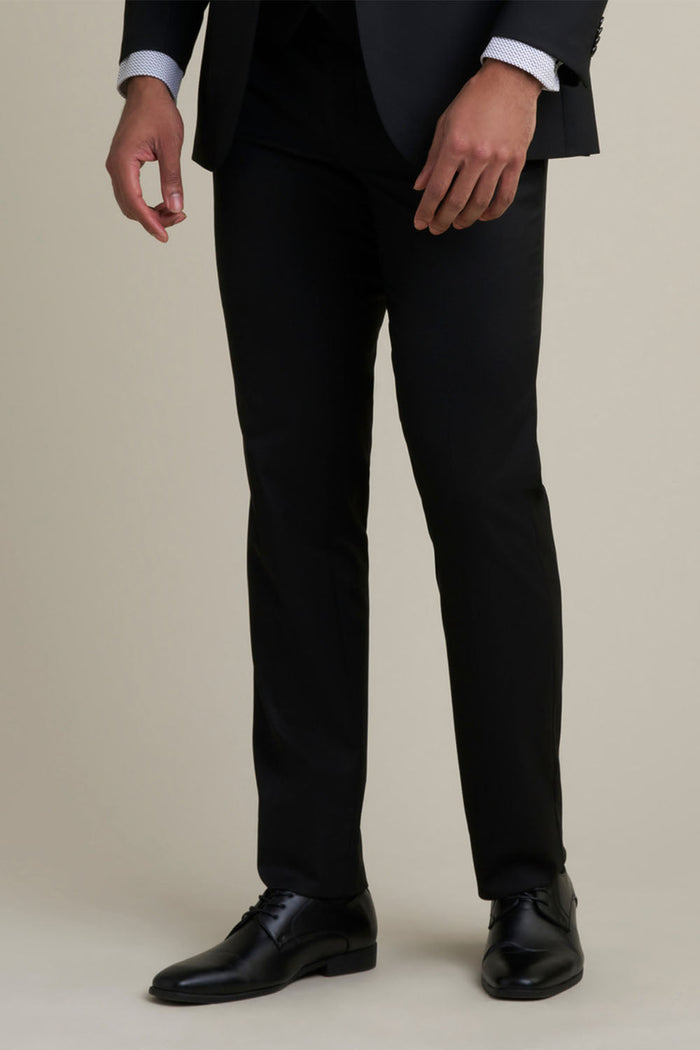 "Mayfair" Burgundy Luxury Stretch Blend Suit Pants