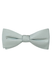 Mint Solid Satin Silk Bow Tie