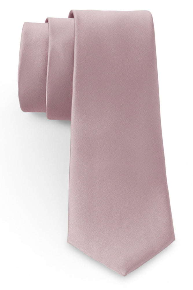 Blush Solid Satin Silk Necktie