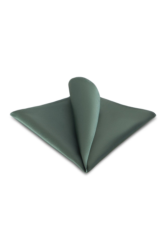 Fern Solid Satin Silk Pocket Square