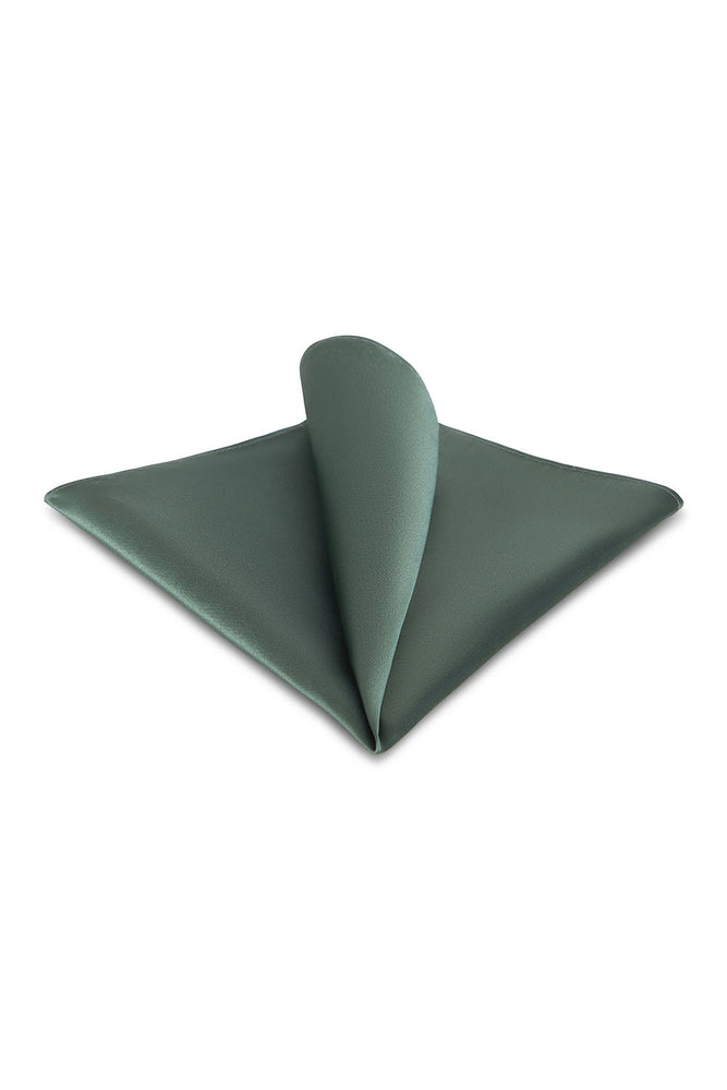 Fern Solid Satin Silk Pocket Square