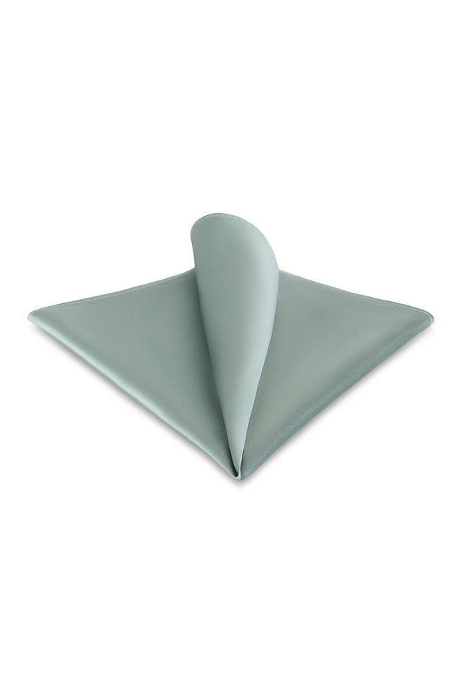 Mint Solid Satin Silk Pocket Square