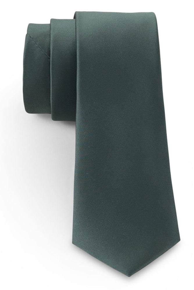 Sage Solid Satin Silk Necktie